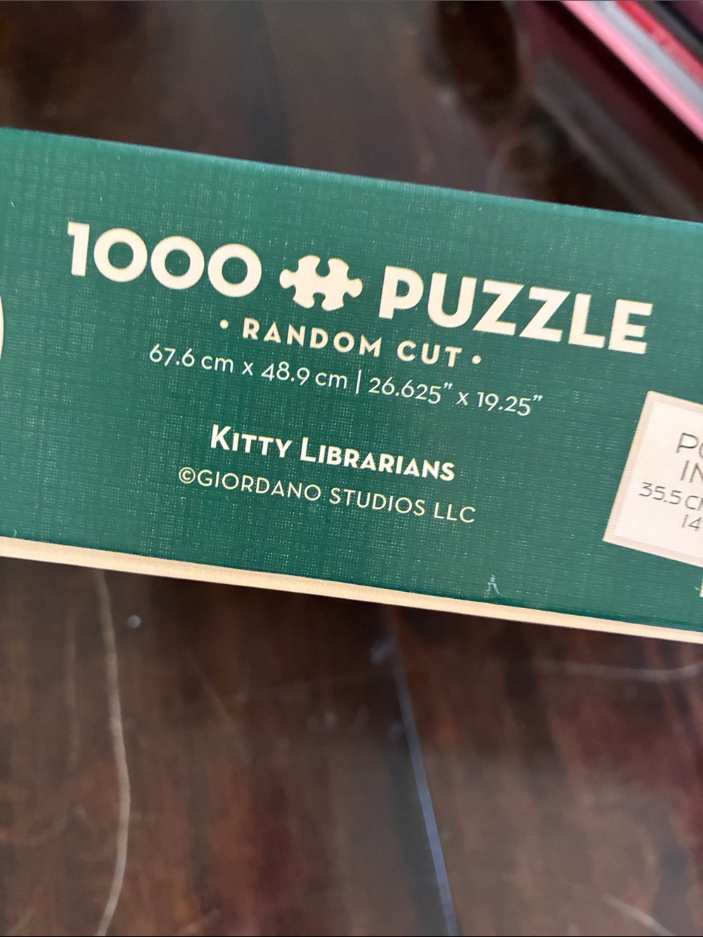 Cobble Hill Kitty Librarians 1000 Piece Cat Jigsaw Puzzle Poster Included - Picture 4 of 7